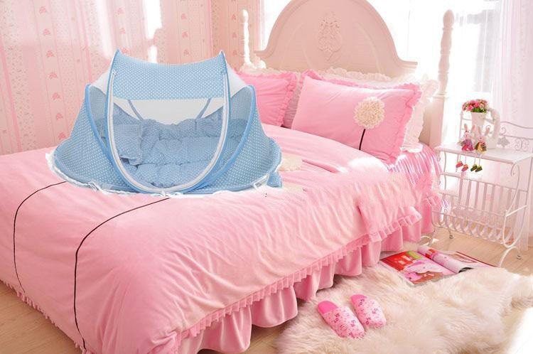 Foldable Baby Bed Net with Pillow - QuaTechh