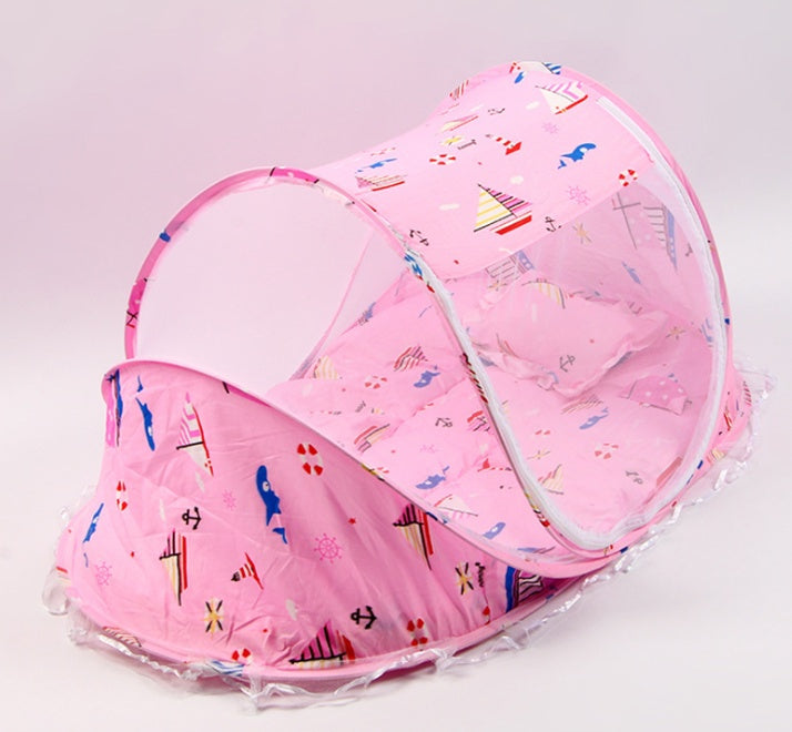 Foldable Baby Bed Net with Pillow - QuaTechh