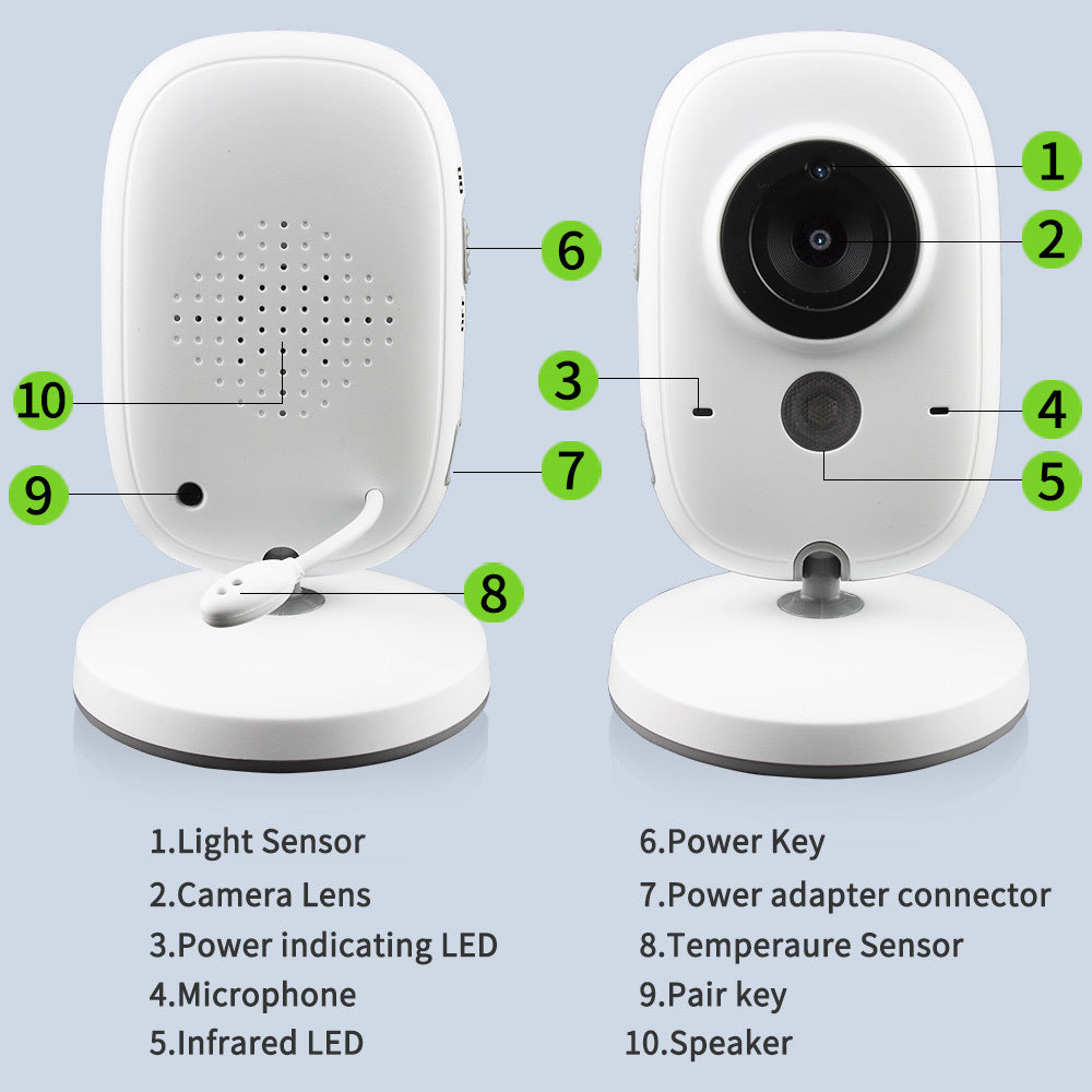 Smart 3.2 Inch Digital Baby Monitor - QuaTechh