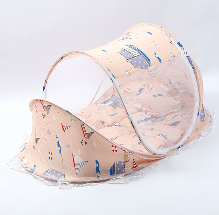 Foldable Baby Bed Net with Pillow - QuaTechh